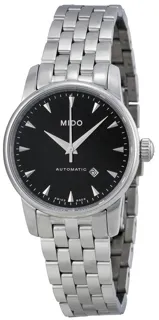 Mido Baroncelli M7600.4.18.1 29mm Stainless steel Black