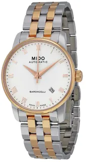 Mido Baroncelli M8600.9.N6.1 38mm Stainless steel White