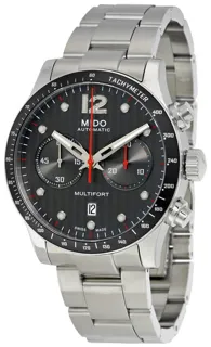 Mido Multifort M025.627.11.061.00 44mm Stainless steel Black