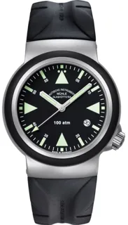 Mühle Glashütte S.A.R. Rescue-Timer M1-41-03-KB Stainless steel and Rubber Black