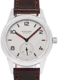 NOMOS Club 703.1 Stainless steel White