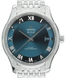 Omega De Ville 433.10.41.21.03.001 41mm Stainless steel Blue