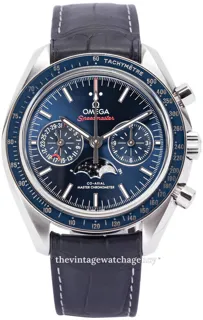 Omega Speedmaster Professional Moonwatch Moonphase 304.33.44.52.03.001 44.5mm Stainless steel Blue