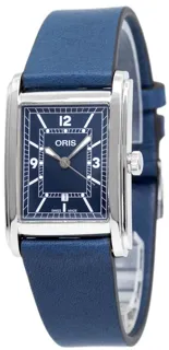 Oris Rectangular 01 561 7783 4065-07 5 19 17 Stainless steel Blue