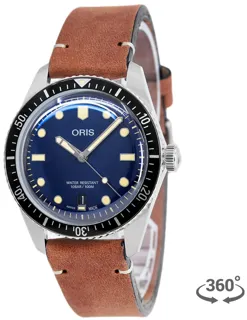 Oris Divers 01 733 7707 4055-07 5 20 45 Stainless steel Blue