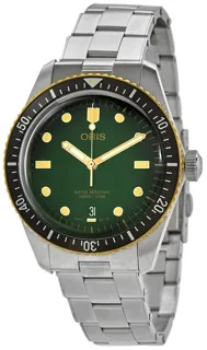 Oris Divers Sixty Five 01 733 7707 4357-07 8 20 18 Bronze and Stainless steel Green