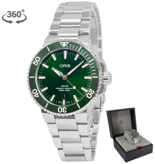 Oris Aquis Date 01 733 7730 4157-07 8 24 05PEB Stainless steel Green