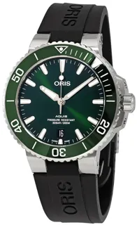 Oris Aquis Date 01 733 7732 4157-07 4 21 64FC Stainless steel Green