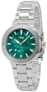 Oris Aquis Bracenet 01 733 7770 4137-07 8 18 05P Stainless steel Green