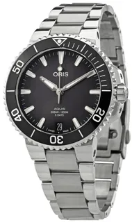 Oris Aquis 01 400 7769 4154-07 8 22 09PEB 41mm Stainless steel Gray