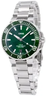 Oris Aquis Date 01 733 7732 4157-07 8 21 05PEB Stainless steel Green