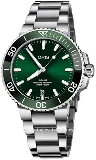 Oris Aquis Date 01 733 7732 4157-07 8 21 05PEB 39.5mm Stainless steel Green