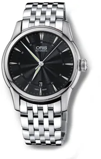 Oris Artelier Date 01 733 7670 4054-07 8 21 77 Stainless steel Black