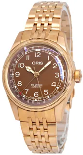 Oris Big Crown 01 754 7741 3166-07 8 20 01 Bronze Brown