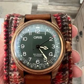 Oris Big Crown 01 754 7741 3167-07 5 20 58BR 40mm Bronze Green