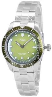 Oris Divers 65 01 733 7707 4057-07 8 20 18 Stainless steel green