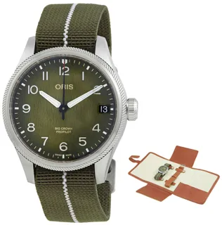 Oris ProPilot 01 751 7761 4187-Set 41mm Stainless steel Green