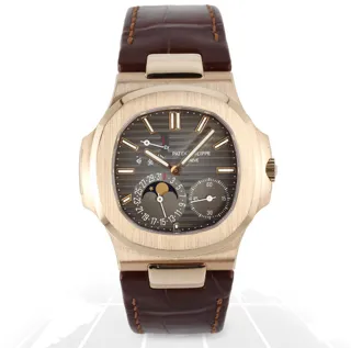 Patek Philippe Nautilus Moonphase 5712R-001 40mm Rose gold Brown