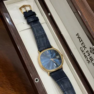 Patek Philippe Ellipse 3839 36mm Yellow gold Blue