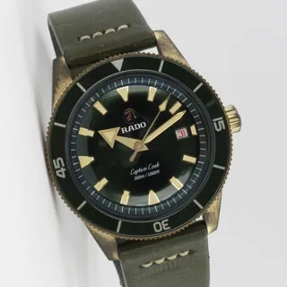 Rado Captain Cook R32504315 42mm Bronze and Ceramic and Titanium Green