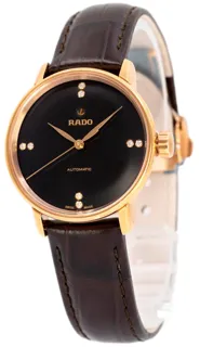 Rado Coupole Classic R22865755 Yellow gold and Stainless steel Black