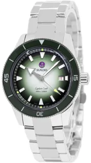 Rado Captain Cook R32149318 Stainless steel Green and White