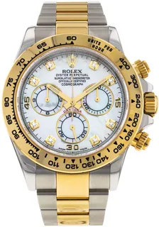 Rolex Daytona 116503 Yellow gold and Stainless steel Mother of Pearl White$Diamond