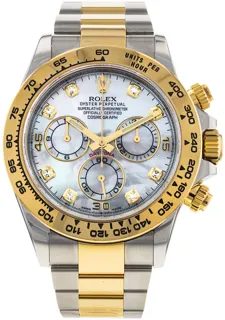 Rolex Daytona 116503 Yellow gold and Stainless steel Mother of Pearl White$Diamond