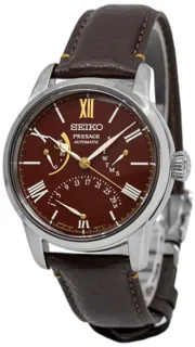 Seiko Presage SPB395J1 Stainless steel Red