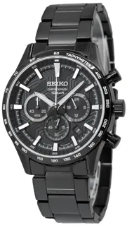 Seiko Sport Chrono SSB415P1 Stainless steel Black