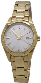 Seiko DISCOVER MORE SUR632P1 Yellow gold and Stainless steel White