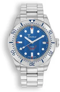 Squale 1545 1545SSBLC.AC 40mm Stainless steel blue