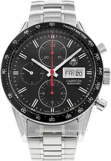 TAG Heuer Carrera CV201AH.BA0725 41mm Stainless steel Black