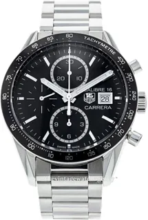 TAG Heuer Carrera CV201AJ.BA0727 41mm Stainless steel Black