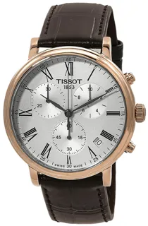 Tissot Carson T122.417.36.033.00 41mm Rose gold and Stainless steel Silver