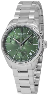 Tissot PR 100 T150.417.11.091.00 40mm Stainless steel green