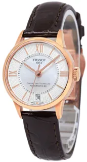 Tissot Chemin Des Tourelles T099.407.36.038.00 42mm Rose gold and Stainless steel Silver