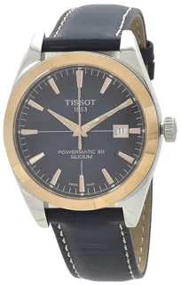 Tissot Gentleman Silicium Solid 18K Gold T927.407.46.041.00 Stainless steel blue