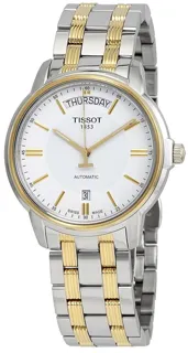 Tissot T-Classic T0659302203100 Yellow gold and Stainless steel White