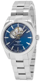 Tissot Open Hearth PWM 80 T127.407.11.041.01 Stainless steel Blue