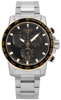 Tissot T-Sport T125.617.21.051.00 Yellow gold and Stainless steel Black