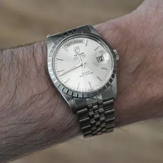 Tudor Prince Date-Day 94710 36mm Stainless steel Silver