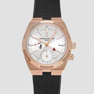 Vacheron Constantin Overseas Dual Time 7900V/000R-B336 41mm Rose gold Silver