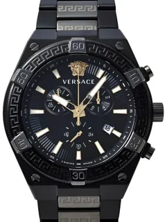 Versace VESO01022 51.5mm Stainless steel Black