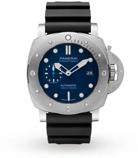 Panerai Submersible PAM 00692 47mm Stainless steel Blue