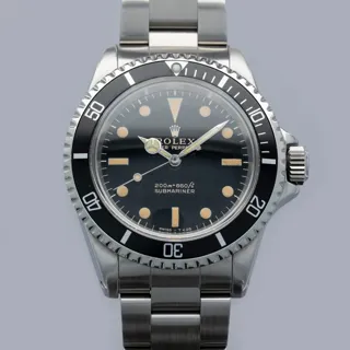 Rolex Submariner 5513 Stainless steel Black