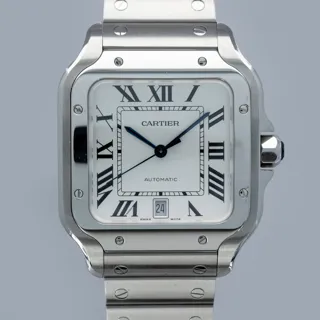 Cartier Santos de Cartier 4072 Stainless steel White