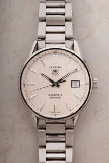 TAG Heuer Carrera 38mm Stainless steel Cream