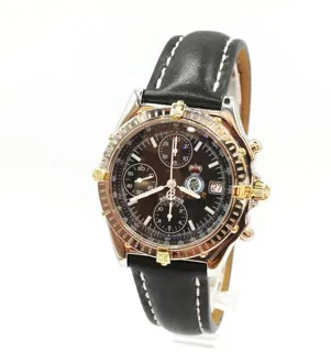 Breitling Chronomat B13050.1 39mm Yellow gold and Stainless steel Black