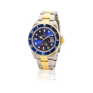 Rolex Submariner 16613 Stainless steel and 18k yellow gold Blue